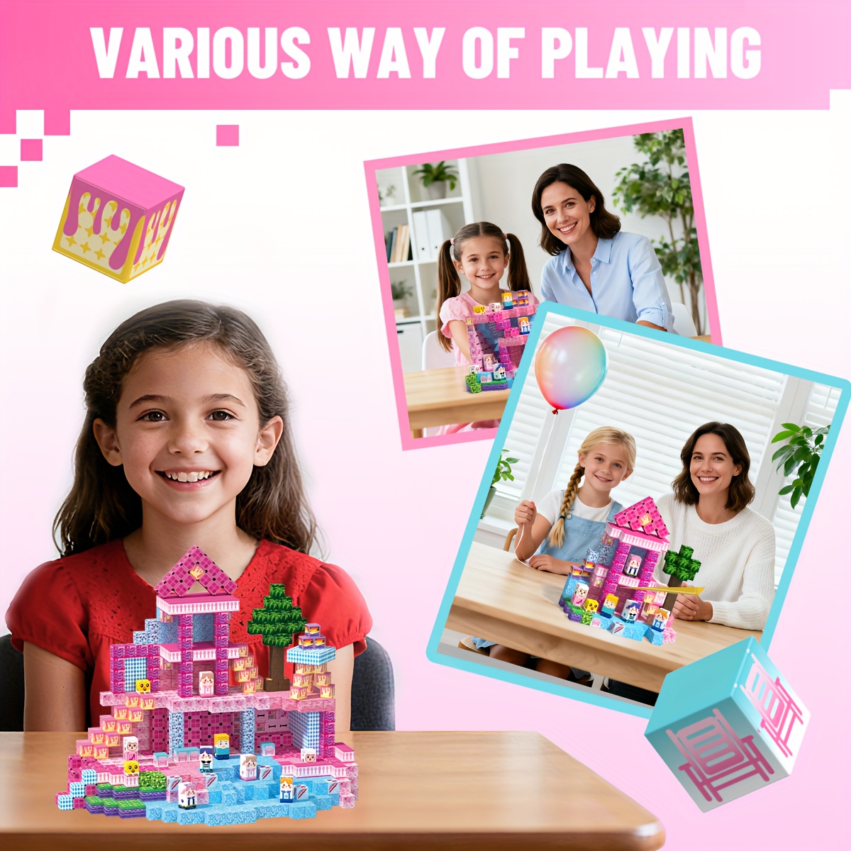 100pcs Magnetic Building Blocks Stacking Set